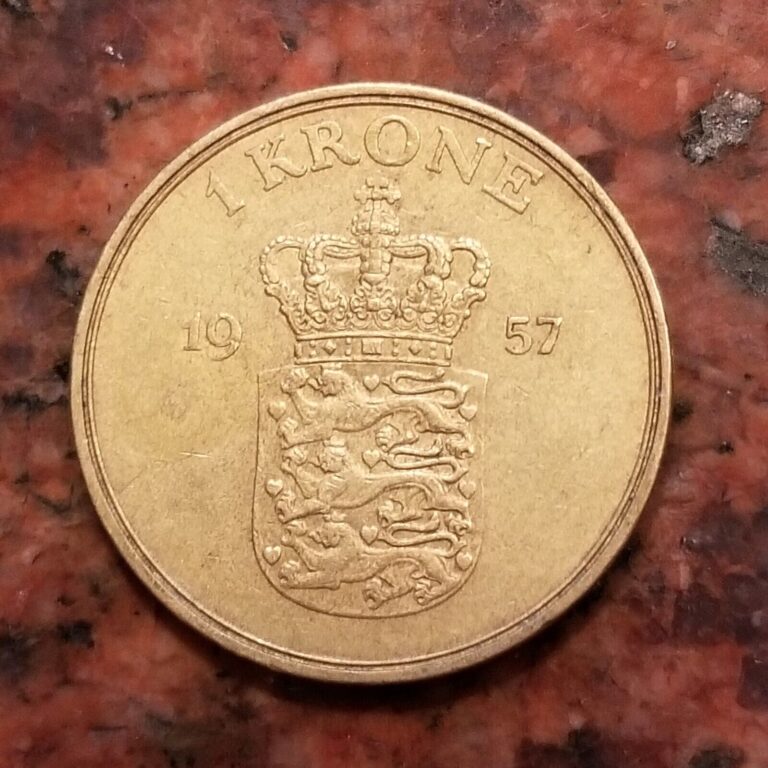 Read more about the article 1957 DENMARK 1 KRONE COIN – #B0907