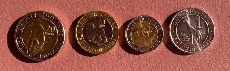 Read more about the article Set of 4 Current Circulating Coins~ Kenya~ 1  5  10  20 Shillings (2018) bi-meta