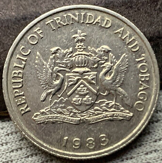 Read more about the article 1983 Trinidad and Tobago  25 Cents Coin UNC  Scarlet Ibis Birds   #X74