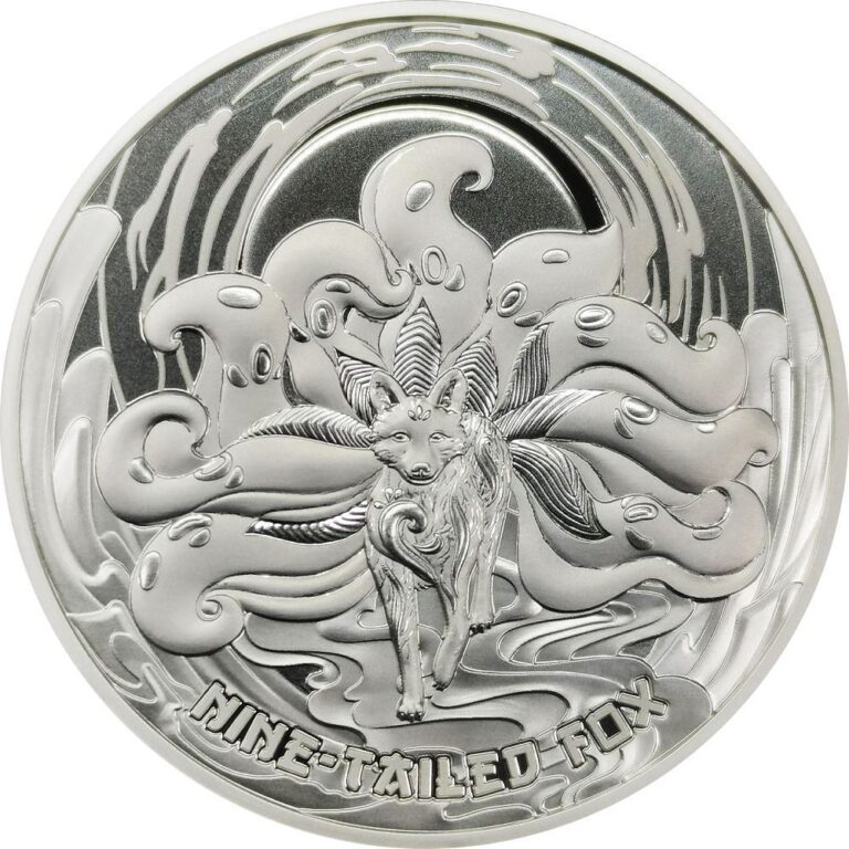 Read more about the article 2023 Samoa Mythical creatures Nine Tailed fox 1 oz proof like silver coin