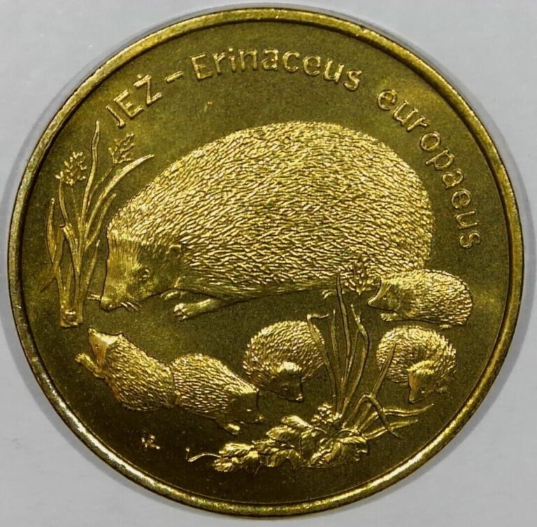 Read more about the article BRILLIANT UNCIRCULATED Poland 1996 2 Zlote JEZ European Hedgehog Scarce BU #584