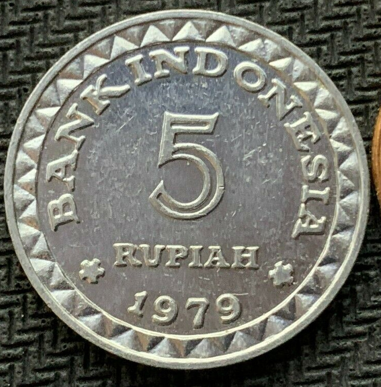 Read more about the article 1979 Indonesia 5 Rupiah Coin UNC  High Grade World Coin    #K1946