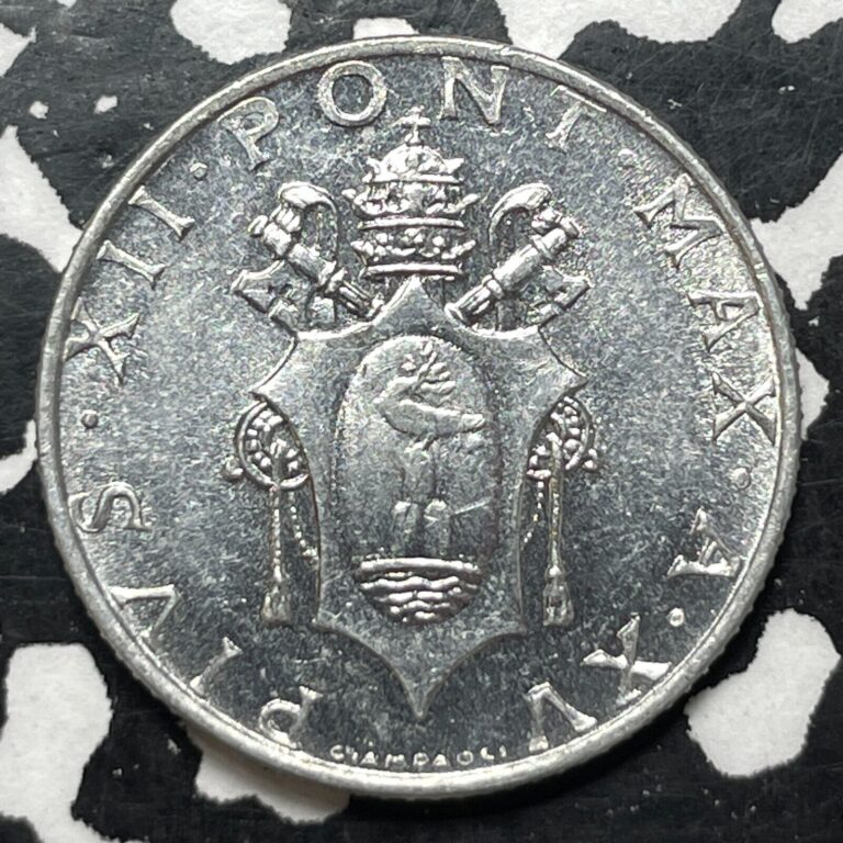 Read more about the article 1953 Vatican City 2 Lire (3 Available) High Grade! Beautiful! (1 Coin Only)