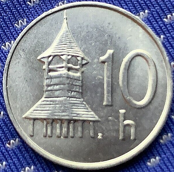 Read more about the article 2002 Slovakia 10 Halierov Coin BU UNC  High Grade World Coin  #BX195