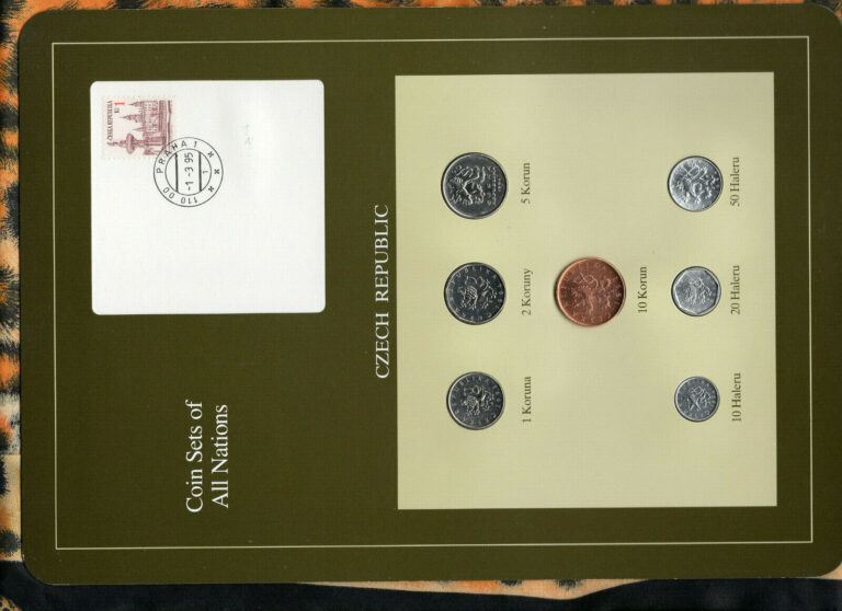 Read more about the article Coin Sets of All Nations Czech Republic 7 coin 1993 – 1994 UNC