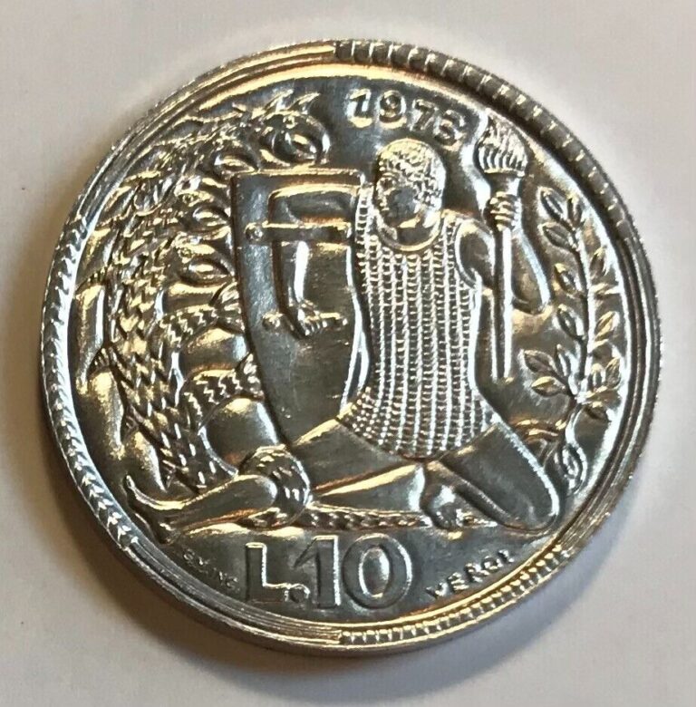 Read more about the article San Marino 10 Lire 1973 – Man against Hydra – Uncirculated