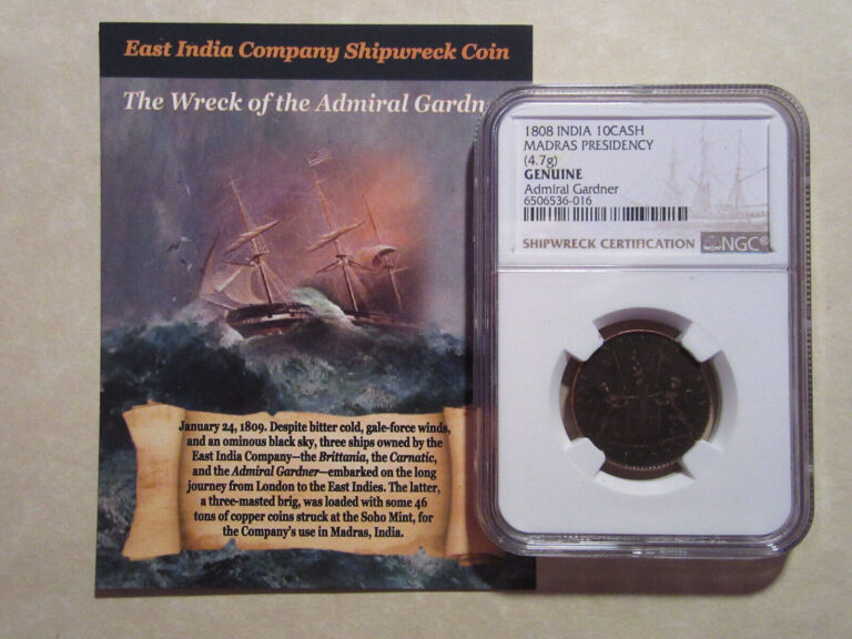 Read more about the article 1808 India10 Cash Admiral Gardner Coin Certified NGC Genuine super nice coin 16