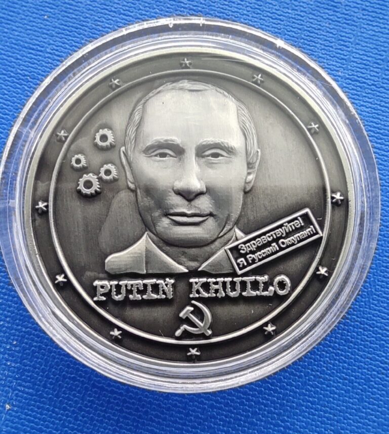 Read more about the article PUTIN KHUILO COIN MEDAL GEORGIA OCCUPATION ROUBLE ПУТИН ХУЙЛО МЕДАЛЬ ОККУПАЦИЯ