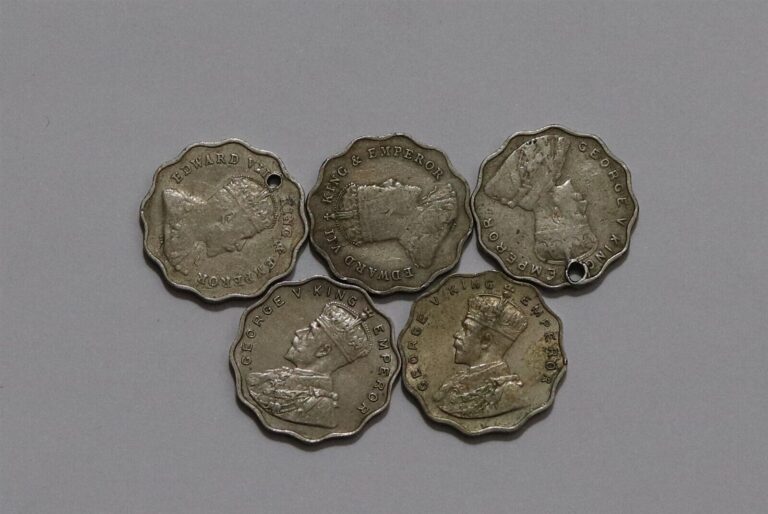 Read more about the article 🧭 🇮🇳 INDIA BRITISH 1 ANNA OLD COINS LOT B64 #53 WJ35