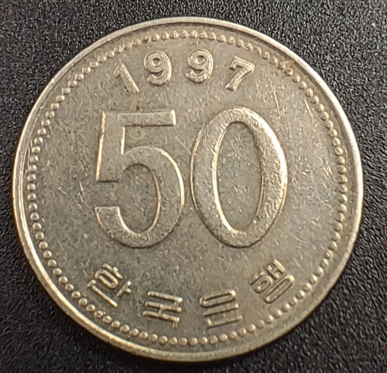 Read more about the article World Coins – South Korea 50 Won 1997 Coin KM# 34