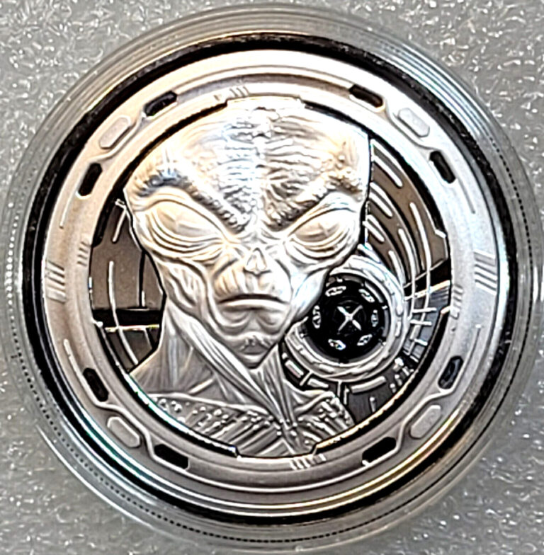 Read more about the article 2022 Ghana Alien 1 oz Silver Coin in capsule