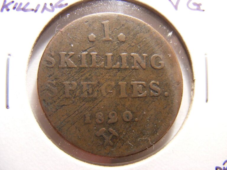 Read more about the article Norway 1820 Skilling  KM#286  VG for issue