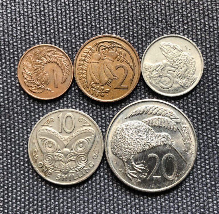 Read more about the article New Zealand 🇳🇿 Lot Of 5  World Foreign Coins