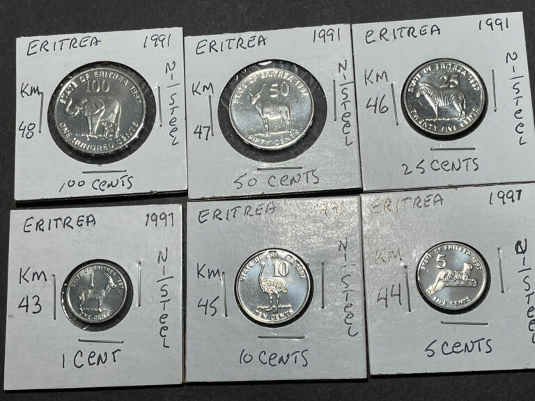 Read more about the article Assorted Eritrea 6 Coins Lot