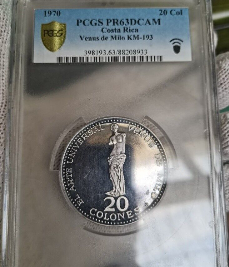 Read more about the article COSTA RICA 20 Colones 1970 PCGS PR63 Venus de Milo