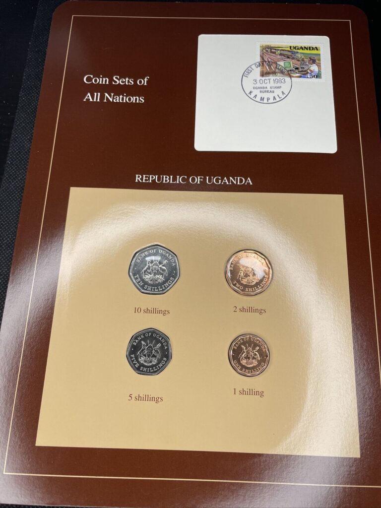 Read more about the article Coins of all Nations Uganda – 4 Coins and Stamp