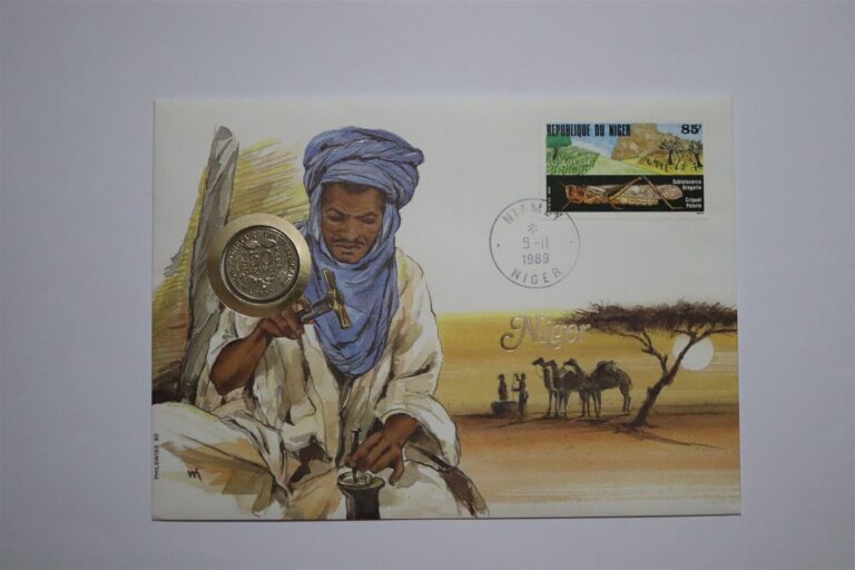 Read more about the article 🧭 NIGER 50 FRANCS 1990 COIN COVER B53 #395