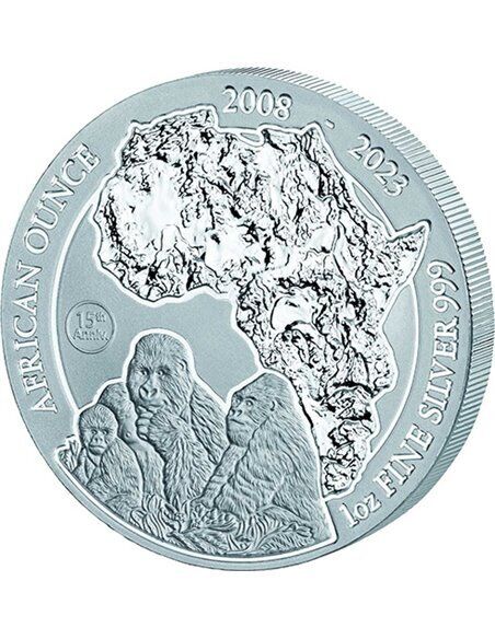 Read more about the article MOUNTAIN GORILLA 1 Oz Silver Coin 50 Amafranga Rwanda 2023
