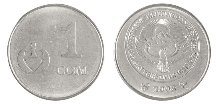 Read more about the article Kyrgyzstan 1 Som  2008  KM #14  Mint X 1000 PCS