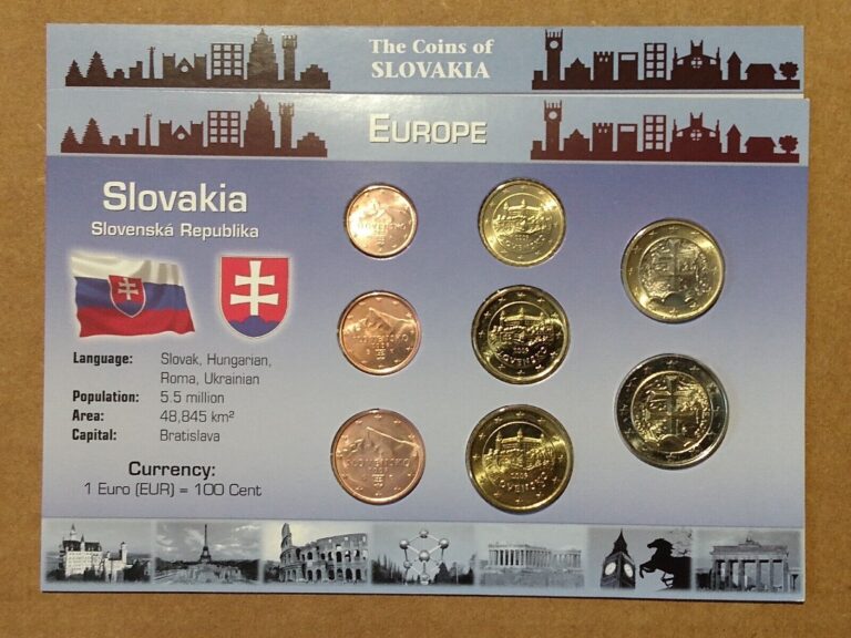 Read more about the article 2009 SLOVAKIA CENT THRU 2 EURO (8 COINS) UNC LITTLETON SET