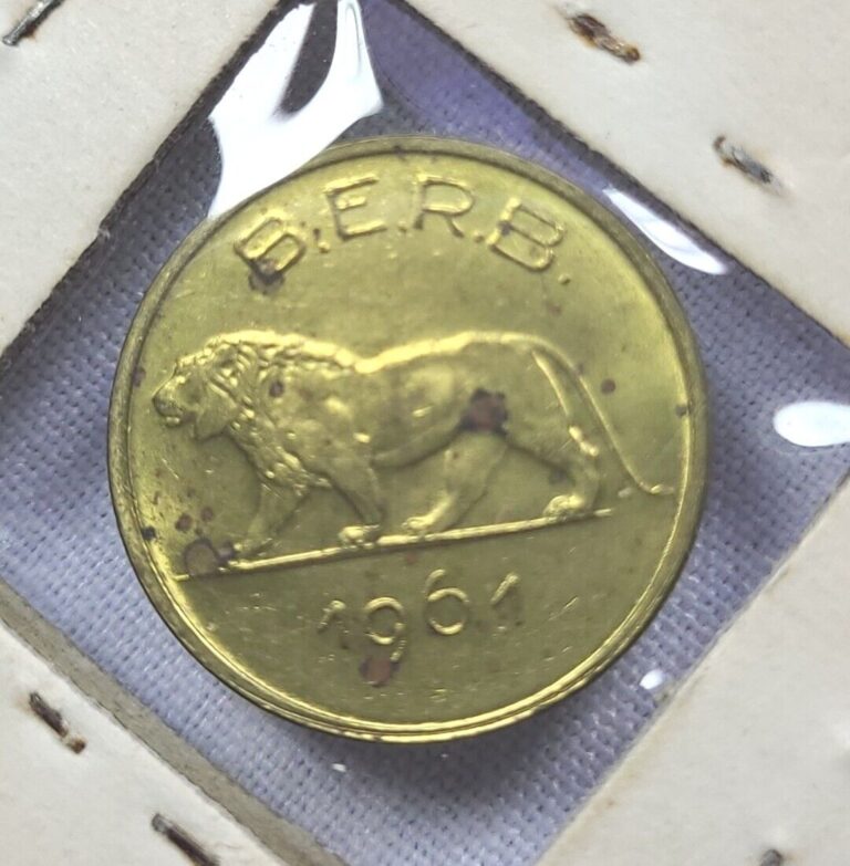 Read more about the article 🇷🇼  1961 Rwanda Burundi Coin 1 franc KM# 1 ask4bud