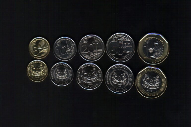Read more about the article SINGAPORE 5 10 20 50 C 1 DOLLAR 2013-2023 MERLION BI METAL UNC COIN COMPLETE SET