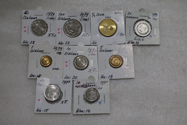 Read more about the article LIBYA – 9 OLD COINS LOT B49 #N55