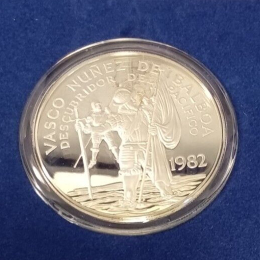 Read more about the article 1982 Panama Proof  20 Balbaos Silver  – E49