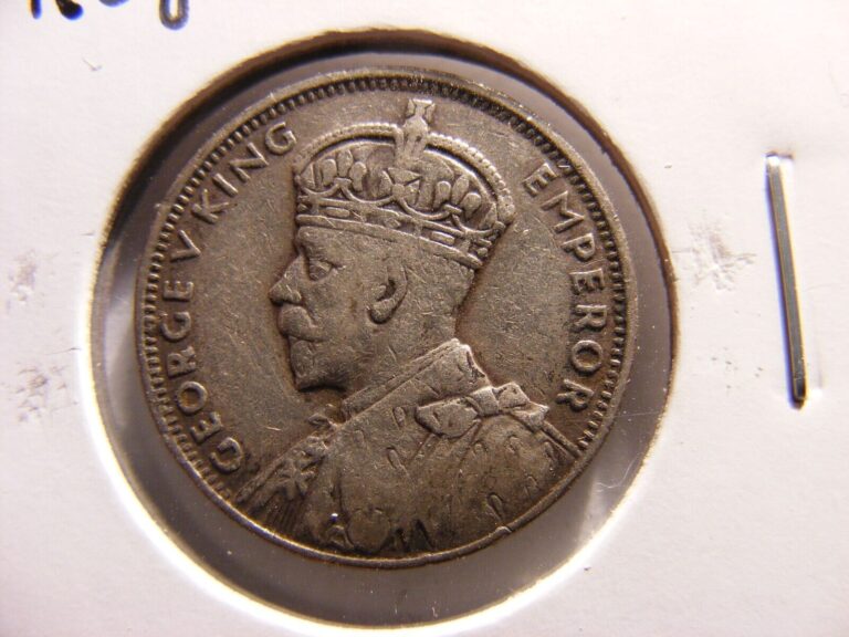 Read more about the article Mauritius 1936 Silver 1/4 Rupee  KM#15  Fine+