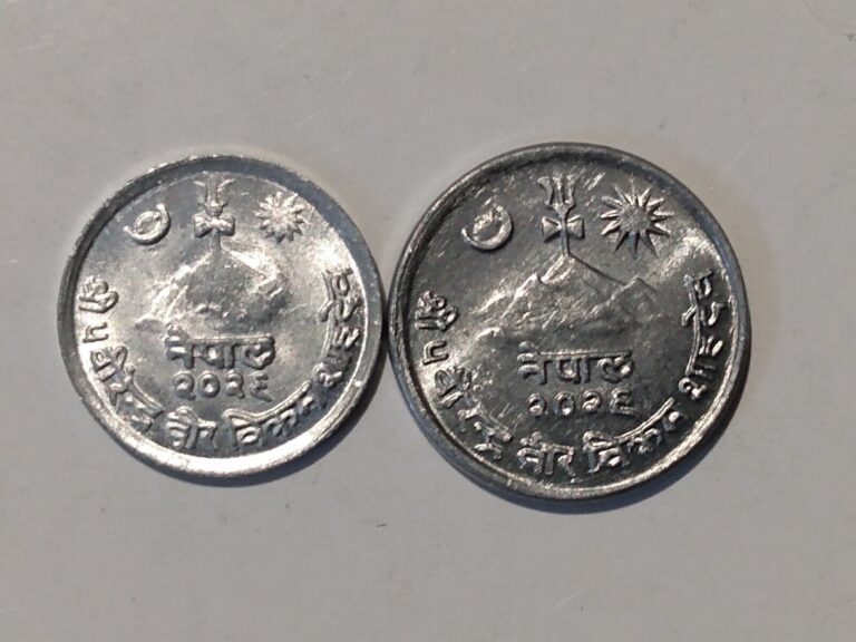 Read more about the article 1969 VS2026 NEPAL  1 and 2 PAISA (2 COINS)  ALUMINUM