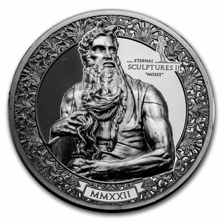 Read more about the article 2022 Palau 3 oz Silver Eternal Sculptures II: Moses – SKU#254991