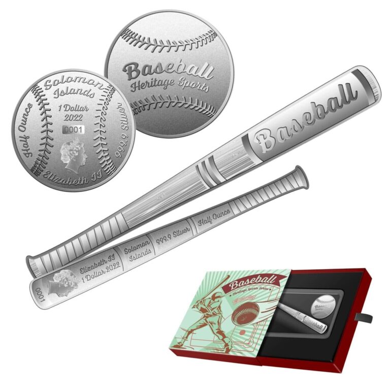 Read more about the article 2022 Solomon Islands Heritage Sports Series Baseball 2 Coin Silver Set