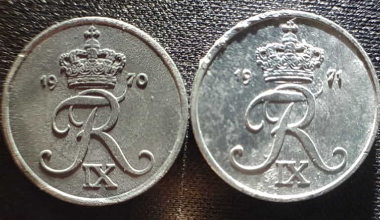 Read more about the article 1970/1 Denmark 2 Ore Zinc (2 Coins) Combined Shipping