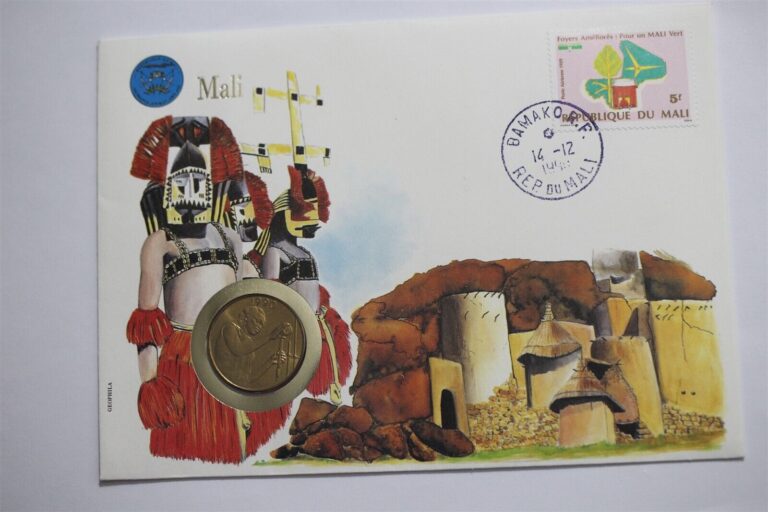Read more about the article 🧭 🇲🇱 MALI 25 FRANCS 1990 COIN COVER B48 #80