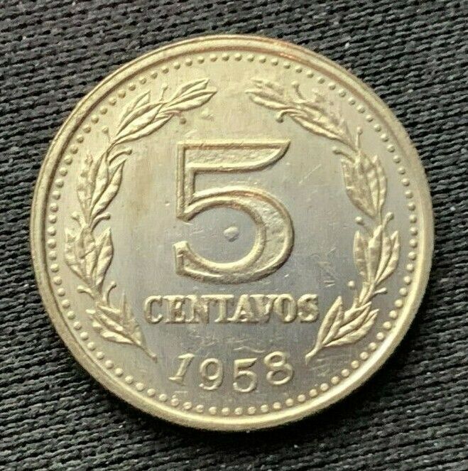 Read more about the article 1958 Argentina 5 Centavos Coin BU UNC    High Grade World Coin    #K1472