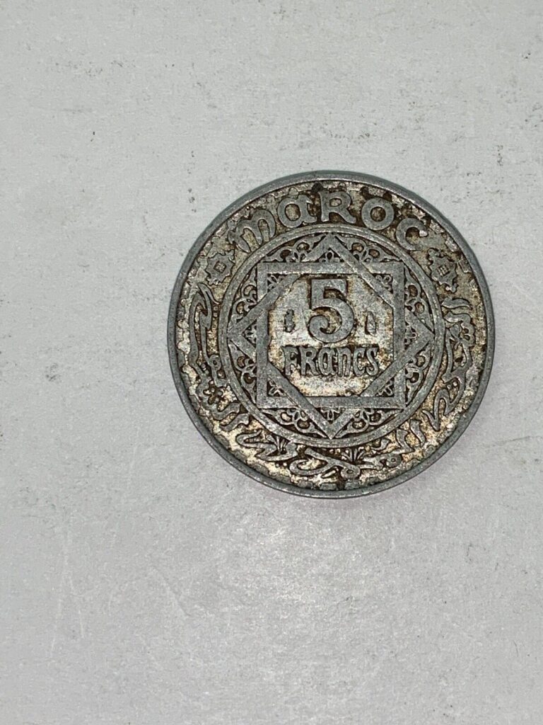 Read more about the article 1951 Morocco 5 Francs Y# 48 Circulated Condition