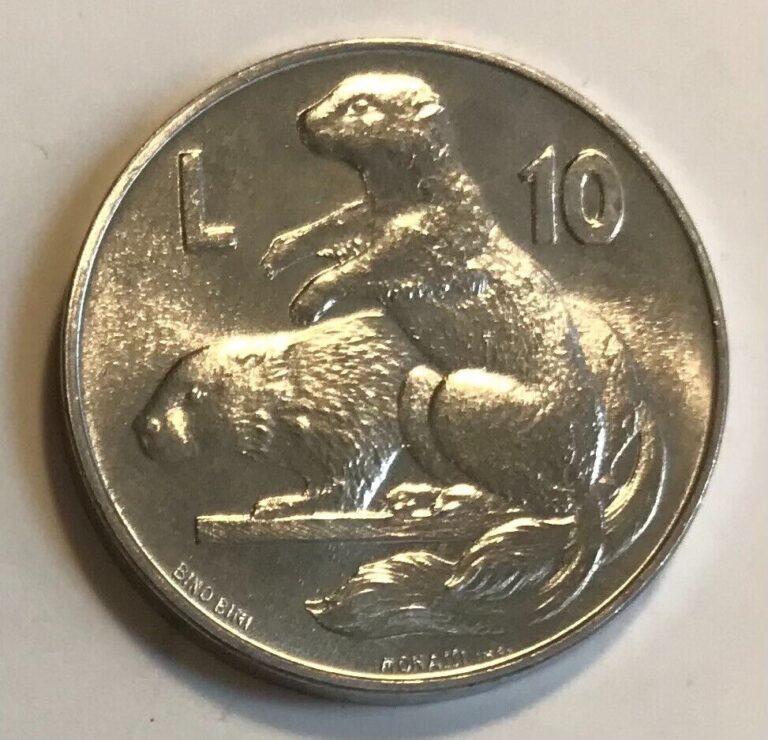 Read more about the article San Marino 10 Lire 1975 – Marmots – Love of Community – Uncirculated