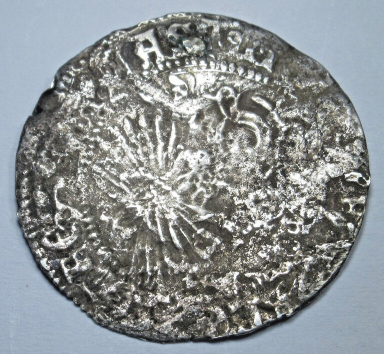 Read more about the article 1400’s-1500’s Ferdinand Isabel Spanish Silver 1 Reales Antique Columbus Cob Coin
