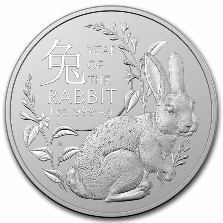 Read more about the article 2023 Australia 1 oz Silver Lunar Year of the Rabbit BU