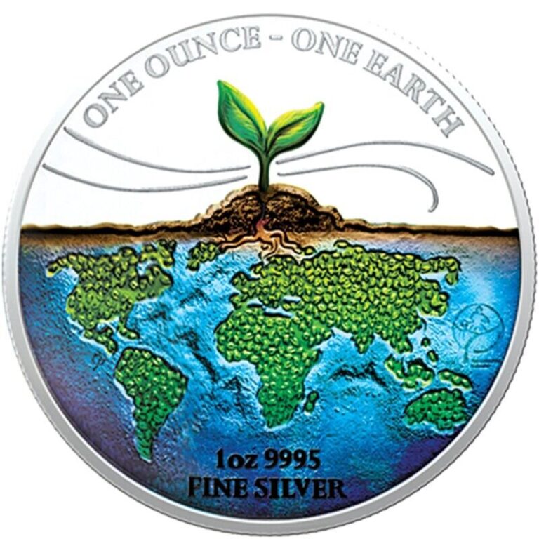 Read more about the article 2022 Fiji One Earth Colorized 1 oz .999 Silver Coin Ennobled by Germania Mint