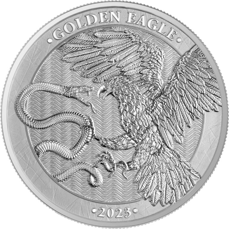 Read more about the article 2023 MALTA GOLDEN EAGLE 5 EURO 1 OZ SILVER BU GERMANIA MINT