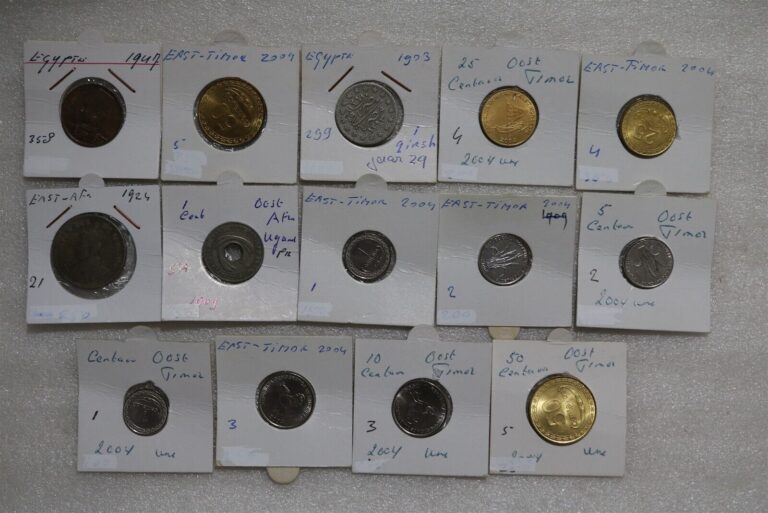 Read more about the article EGYPT 1 MILLIEME 1947 HIGH GRADE + EAST AFRICA and TIMOR COINS B49 #1348