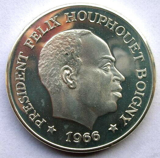 Read more about the article Ivory Coast 1966 President 10 Francs Silver Coin Proof