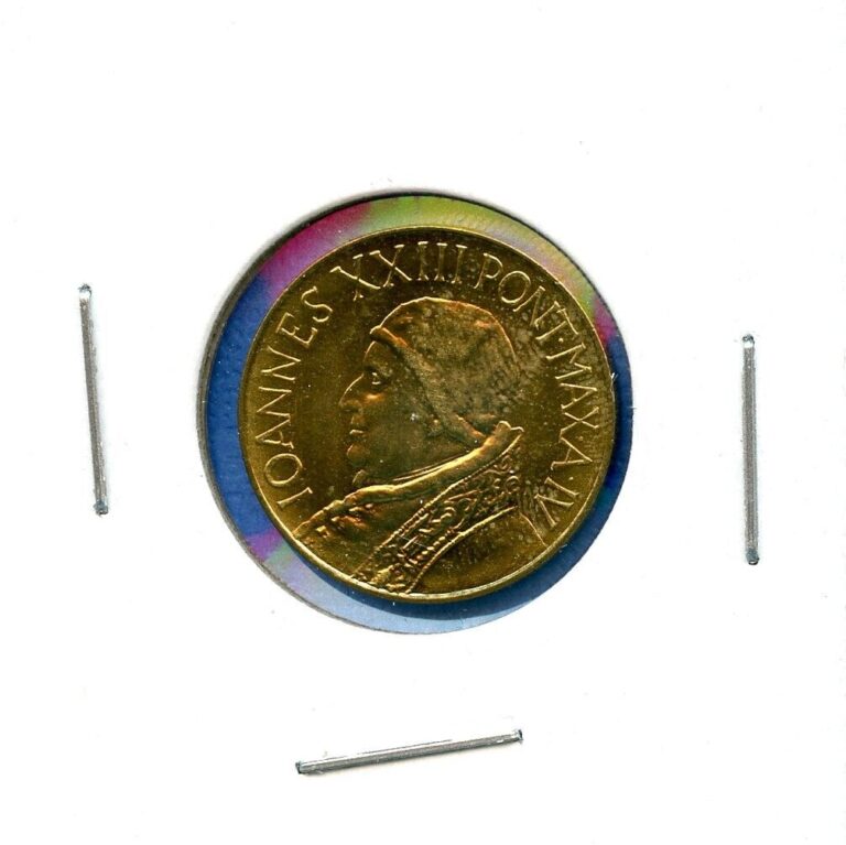 Read more about the article 1962 Vatican City 20 Lire Ioannes XXIII Twenty Lira Vintage #01 Coin