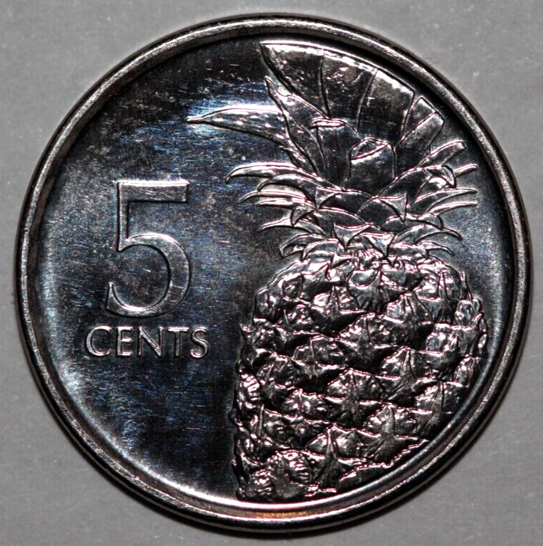 Read more about the article Bahamas   2016    5 Cents   Pineapple   21mm