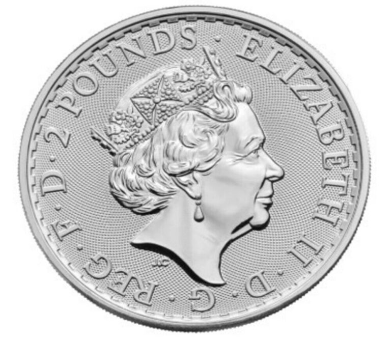 Read more about the article 2023 uk 2 pound final silver britannia with QE II effigy 1 oz limited