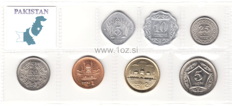 Read more about the article PAKISTAN SET 1985 / 2006 – 7 coins ( 5  10  25  50 PAISA + 1  2  5 RUPEES ) UNC