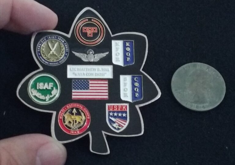 Read more about the article BIG! LTC Lieutenant Colonel KFOR Kosovo USFK MNC-I  ISAF CJTF US Challenge Coin