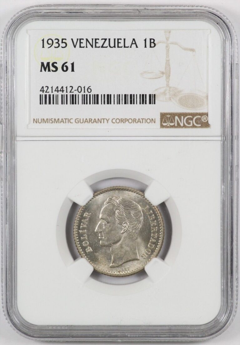 Read more about the article NGC MS61 1935 Venezuela Silver 1 Bolivar Coin