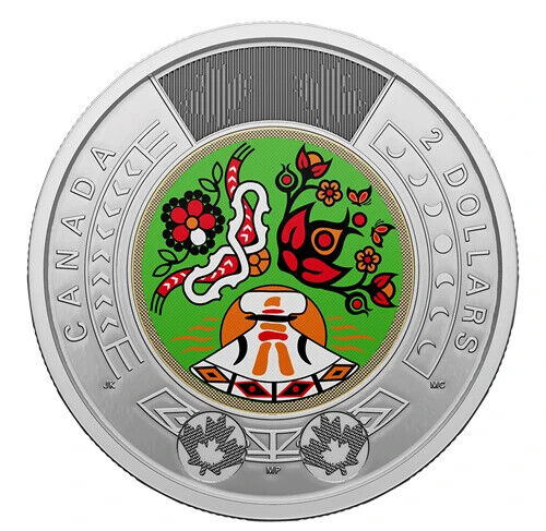 Read more about the article 2023 CANADA $2 NATIONAL INDIGENOUS PEOPLES DAY 2 Dollar Colorized Toonie Coin